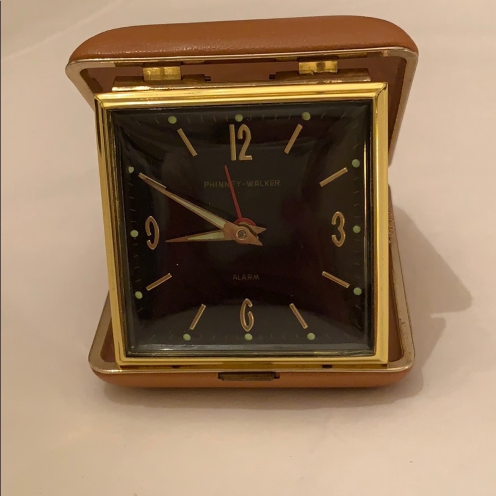 Phinney-Walker vintage travel alarm clock